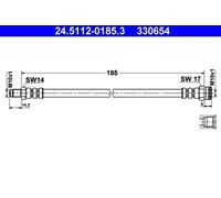 Tubo de freno flexible 24.5112-0185.3 ATE para FIAT PANDA STILO STILO VAN