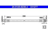 Tubo de freno flexible 24.5125-0230.3 ATE para BMW 1 3 Touring 3 1 Coupé X1