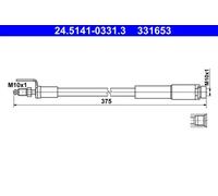 Tubo de freno flexible 24.5141-0331.3 ATE para FORD TOURNEO CUSTOM V362 Autobús