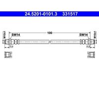 Tubo de freno flexible 24.5201-0101.3 ATE para BMW 8 7 5 5 Touring