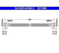 Tubo de freno flexible 24.5225-0160.3 ATE para VW TRANSPORTER T4 Autobús