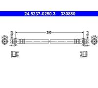 Tubo de freno flexible 24.5237-0250.3 ATE para VW TRANSPORTER T5 Autobús