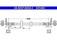 ATE Latiguillo de freno para VOLKSWAGEN: Transporter (Ref: 24.5237-0334.3)