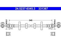 Tubo de freno flexible 24.5237-0345.3 ATE para VW TRANSPORTER T4 Autobús