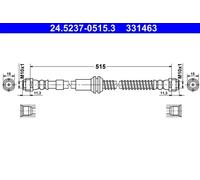 Tubo de freno flexible 24.5237-0515.3 ATE para VW AUDI PORSCHE