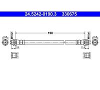 Tubo de freno flexible 24.5242-0190.3 ATE para AUDI A2
