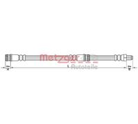 Tubo de freno flexible 4110266 METZGER para SMART MITSUBISHI