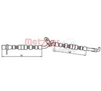 Tubo de freno flexible 4110709 METZGER para MAZDA 6 Hatchback 6 Sedán