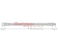 Tubo de freno flexible 4110754 METZGER para BMW 5 Touring