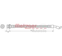 METZGER Latiguillo de freno para HYUNDAI: Santa Fe, ix35 & KIA: Sportage (Ref: 4110822)