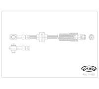 CORTECO Latiguillo de freno para OPEL: Astra, Ampera & CHEVROLET: Cruze, Orlando, Volt & VAUXHALL: Astra (Ref: 49371485)