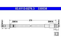 ATE 83.6113-0276.3 Latiguillo de freno