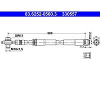 ATE 83.6252-0560.3 Latiguillo de freno