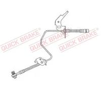 Tubo de freno flexible con rosca interna 59.960X QUICK BRAKE para OPEL ASTRA H