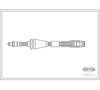 Tubo de freno flexible Eje delantero 19026122 CORTECO para LANCIA FIAT