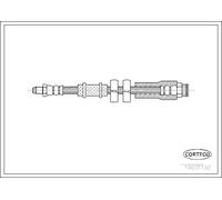 Tubo de freno flexible Eje delantero 19031192 CORTECO para CITROËN PEUGEOT
