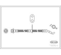 Tubo de freno flexible Eje delantero 19035275 CORTECO para FIAT SUZUKI