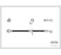 Tubo de freno flexible Eje delantero, derecha 19032669 CORTECO para HONDA CR-V I