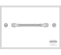 Tubo de freno flexible Eje trasero 19032343 CORTECO para MAZDA 121 II DEMIO