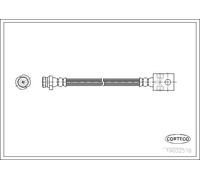 Tubo de freno flexible Eje trasero 19032578 CORTECO para NISSAN TERRANO II