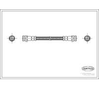 Tubo de freno flexible Eje trasero 19032586 CORTECO para MAZDA 323 S V 323 C V