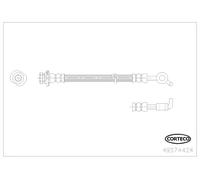 Tubo de freno flexible Eje trasero, derecha 49374424 CORTECO para NISSAN