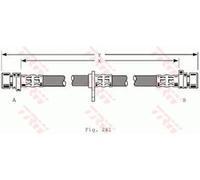 TRW Latiguillo de freno para HONDA: Accord & ROVER: 600 Series (Ref: PHA367)