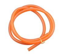 Tubo de goma de silicona, tubo de plástico, manguera de aire de 1 metro, línea de combustible de gasolina, elástico de drenaje suave resistente a altas temperaturas(Oranje)
