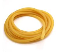 Tubo de goma de silicona, tubo de plástico, manguera de aire de 2mm a 18mm, elástico de drenaje amarillo de 3 metros(Od 2mm(solid),3Meter)