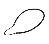 Tubo de goma elástica de látex natural para pesca en mar y hielo, manguera de resistencia fuerte con longitud de 74 cm, multiusos (negro)