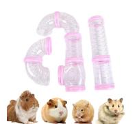 Tubo de hámster expandible: túneles de hurón conectables Seguros, Tubo de Juego Resistente a la mordida | Juguetes de Animales pequeños, hurón, hámster, Rata, Tubos de Actividad de ratón, Suministros