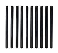 Tubo de hierro fundido Mallealbe de 1/2 pulgada, precortado, acero industrial negro, se adapta a pezones y accesorios estándar de 1/2 pulgada, construye muebles vintage de bricolaje, paquete de 10 (10