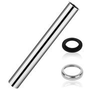 Tubo de Inmersión para Sifón - 30CM Tubo de Extensión para Desagüe, Sifón de Acero Inoxidable, Unidades de Sifóns Alargador, Extensión de Drenaje de Tubos de Fregadero, para Hogar Baño Cocina