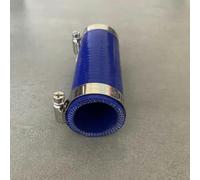Tubo de intercooler de silicona recto de 20 a 50 cm de longitud ID19-80 mm, manguera de refrigerante para alta temperatura y alta presión, turbo, 2 abrazaderas azules y 2 abrazaderas de 200 mm, ID 75