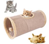 Tubo de juego para gatitos, ligero, plegable, animal, lindo, suave, divertido, entrenamiento, túnel, interior, ejercicios, gato