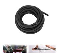 Tubo de látex natural, 3 m, tubo quirúrgico de goma, diámetro interior de 2 mm, diámetro exterior de 5 mm (negro)