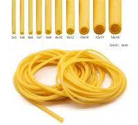 Tubo de látex natural de 1 a 10 m, diámetro interior de 1,6 a 18 mm, diámetro exterior de 3,2 a 22 mm, correa for fusil submarino, tirachinas, catapulta, manguera de goma, correa de tensión(5 meters,I