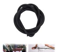 Tubo de látex natural de 5 m de longitud, tubo de goma quirúrgica, diámetro interior de 1,7 mm de diámetro exterior de 4,5 mm (negro)