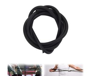 Tubo de látex natural de 5 m de longitud, tubo de goma quirúrgica, diámetro interior de 1,7 mm de diámetro exterior de 4,5 mm (negro)