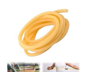 Tubo de látex natural de 5M/16.40FT de longitud, banda quirúrgica, manguera de goma, DI 1,75mm DE 4,5mm (beige)
