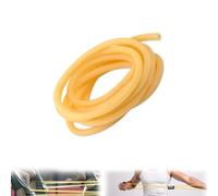 Tubo de látex natural, longitud 3 m, tubo quirúrgico de goma, diámetro exterior 3 mm, diámetro exterior 6 mm