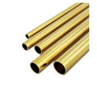 Tubo de latón Tubo capilar hueco de latón, redondo, pequeño, conductor, soldable, for decoración DIY, diámetro exterior 2, 3, 5, 6, 7, 8, 9 y 10 mm(500mm x 2pcs,10x9mm)