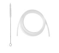 Tubo de leche de 2 m, totalmente automática para máquina de café, repuesto de manguera de leche con cepillo limpiador, piezas de repuesto para hotel, escuela, restaurante, apartamento, cafetería