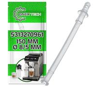 Tubo de Leche para Cafetera 150 mm Ø 8/5 mm con Código Original 5313270961 para DeLonghi - Garantía de 5 Años - ONIX TECH