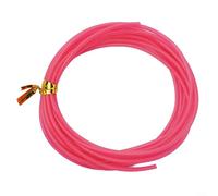 Tubo de línea de pesca brillante de 2 metros, protector de aparejo de gel de sílice luminoso, tubo antiabrasión para aparejos terminales, equipo de pesca nocturna, verde o rosa (rosa)