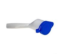 Tubo de llenado de depósito de líquido para limpiaparabrisas para Ford Focus 2012-2017, reemplazo directo CP9Z-17A605-A, plástico azul y blanco