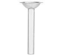Tubo de llenado de embutidora de salchichas, accesorio de embudos de acero inoxidable para embutidora manual de salchichas, molinos de alimentos, diámetro de salida de alimentación 0.7 in