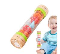 Tubo de lluvia para bebés, tubo de sonajero, sonajero, sonido calmante, juguete musical para niños pequeños, bebés, niños, viajes de Pascua, aulas, preescolares