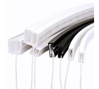 Tubo de luz de neón flexible de silicona de 1m-5m, carcasa de tira LED for exteriores impermeable IP67(White,1220-3meters)