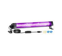 Tubo de luz negra LED de 60 luces - Con interruptor, rotación de 360 grados, lámpara UV for fiestas fluorescentes, arte corporal, Halloween y Navidad.(60LEDs-1P)